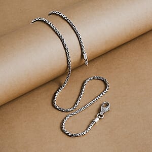 D'Joy Bali Legacy Padian Chain Necklace in Sterling Silver (20 Inches) 18.15 Grams