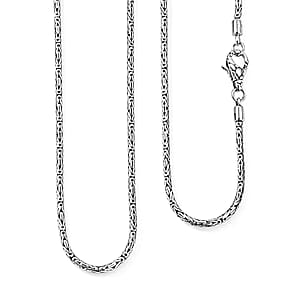 D'Joy Bali Legacy Borobudur Chain Necklace in Sterling Silver (20 Inches) 21 Grams