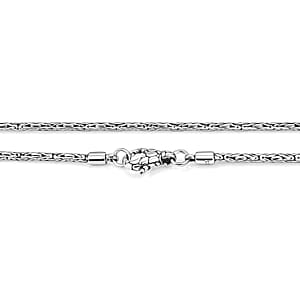 D'Joy Bali Legacy Borobudur Chain Necklace in Sterling Silver (20 Inches) 21 Grams