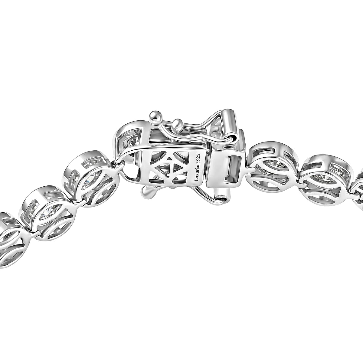 Luxuriant Lab Grown Diamond G-H SI 2.35 ctw Bracelet in Rhodium Over Sterling Silver (7.25 In) image number 3