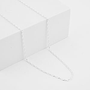 Italian Singapore Chain Necklace in Sterling Silver 2.10 Grams (20 Inches)