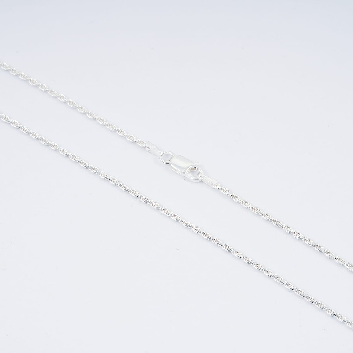Italian Rope Chain Necklace in Sterling Silver 5.20 Grams (20 Inches) image number 2