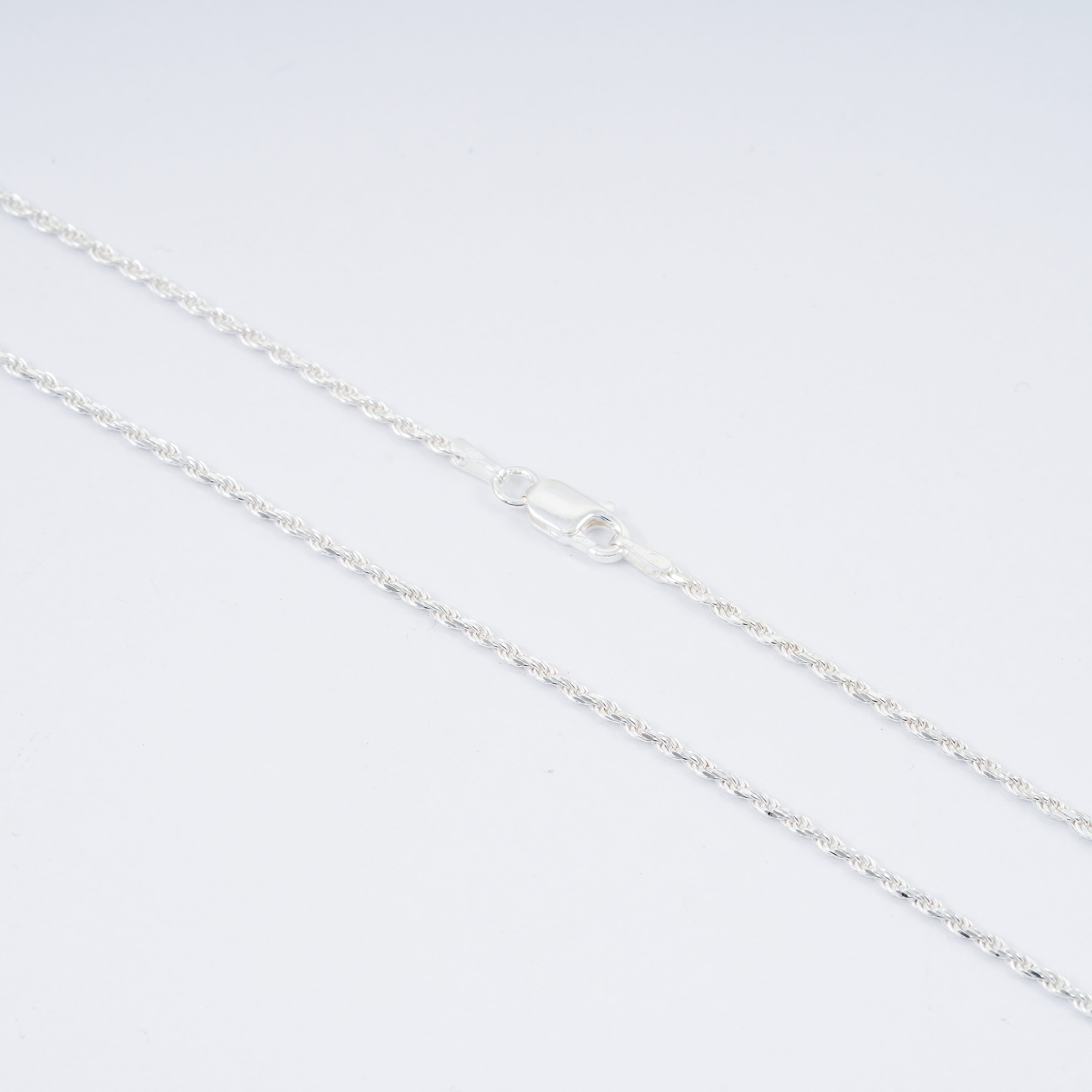 Italian Rope Chain Necklace in Sterling Silver 5.70 Grams (22 Inches)