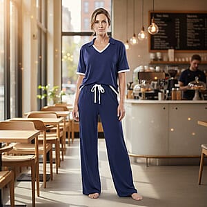 Badgley Mischka Blueberry/Ivory Lounge Set  S