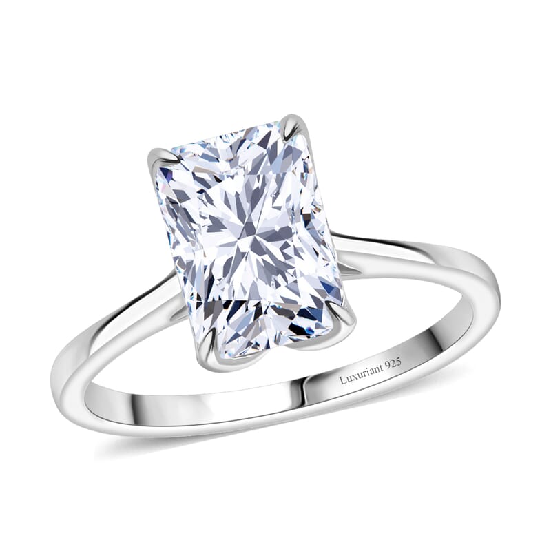 IGI Certified Luxuriant Lab Grown Diamond (G-H, SI) Ring in Rhodium Over Sterling Silver (Size 10.0) 3.00 ctw