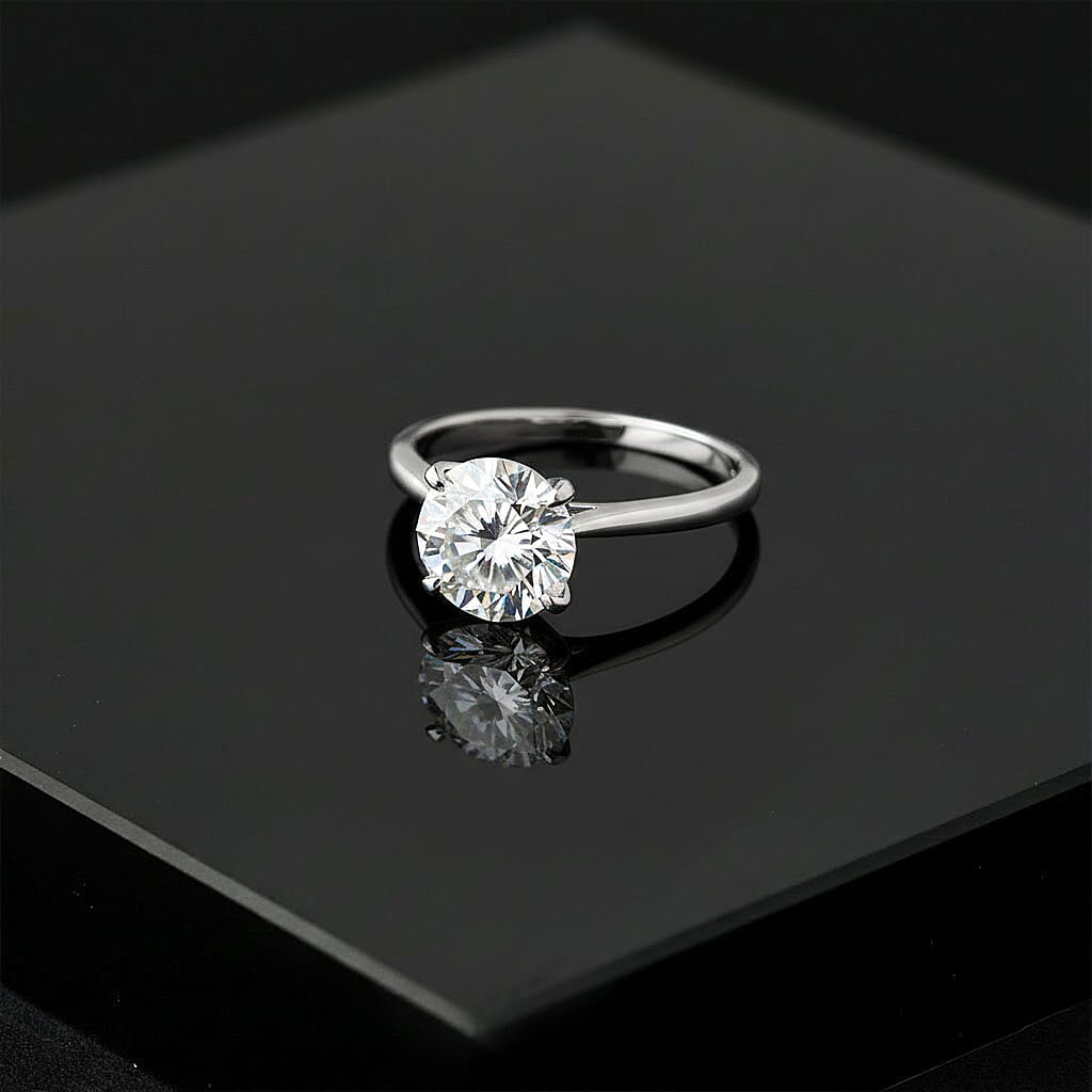 IGI Certified Luxuriant Lab Grown Diamond (G-H, SI) Ring in Rhodium Over Sterling Silver (Size 10.0) 3.00 ctw