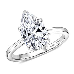 IGI Certified Luxuriant Lab Grown Diamond G-H SI 3.00 ctw Ring in Rhodium Over Sterling Silver (Size 7.0)