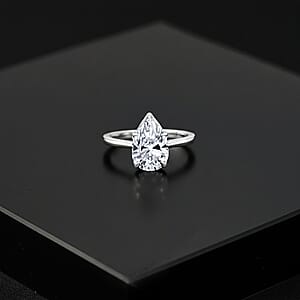 IGI Certified Luxuriant Lab Grown Diamond G-H SI 3.00 ctw Ring in Rhodium Over Sterling Silver (Size 7.0)