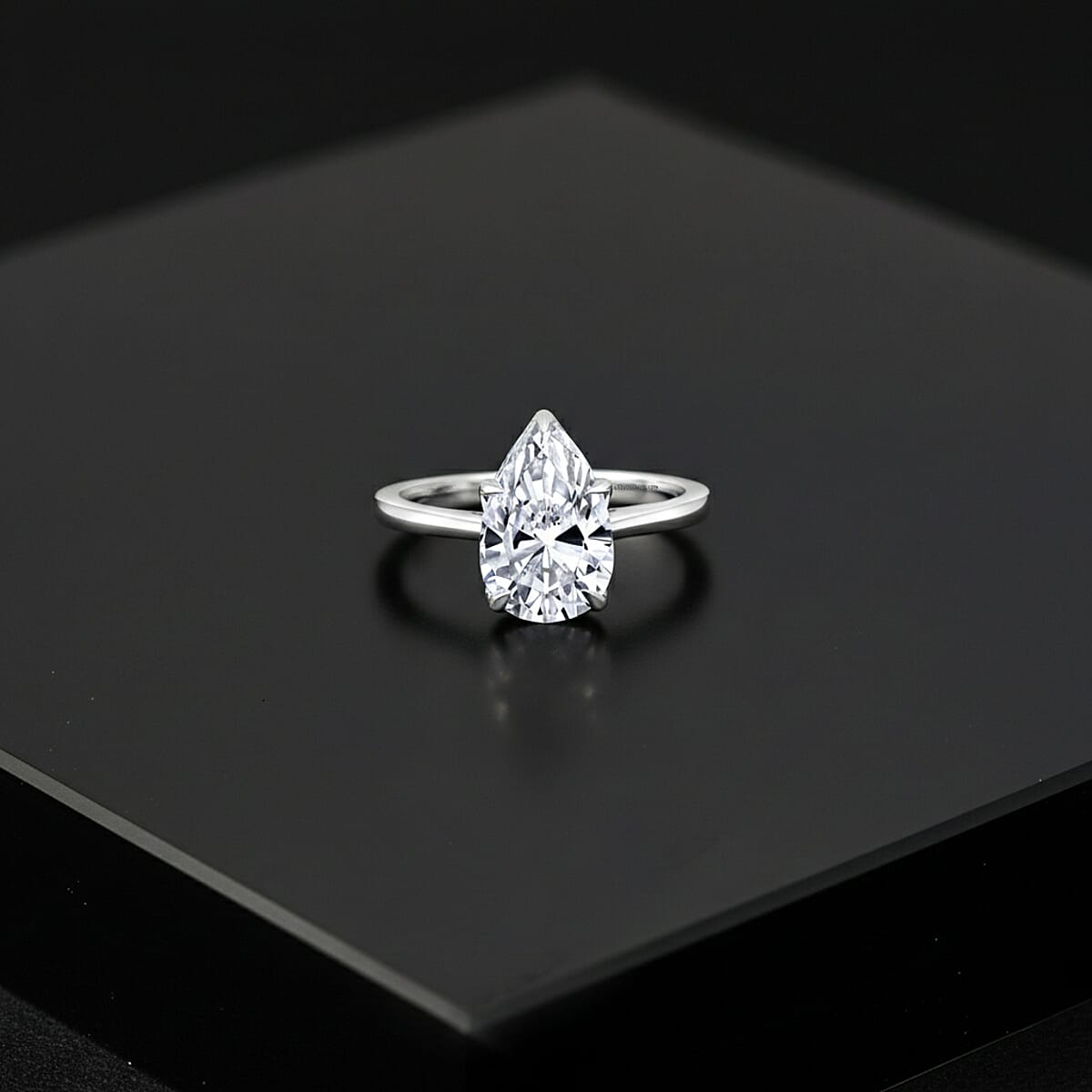 IGI Certified Luxuriant Lab Grown Diamond G-H SI 3.00 ctw Ring in Rhodium Over Sterling Silver (Size 8.0) image number 1