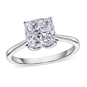 IGI Certified Luxuriant Lab Grown Diamond G-H SI 3.00 ctw Ring in Rhodium Over Sterling Silver (Size 8.0)