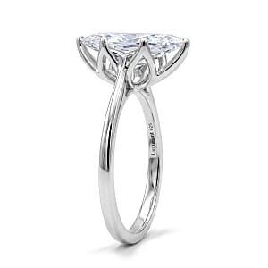 IGI Certified Luxuriant Lab Grown Diamond G-H SI 3.00 ctw Ring in Rhodium Over Sterling Silver (Size 8.0)