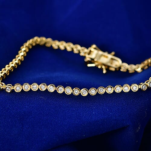 Yellow Gold Over Sterling Silver / 6.5 Inches - Product card gallery slide 2 (10197489942841)