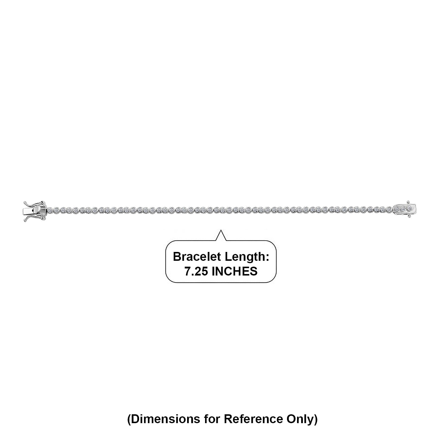 Luxuriant Lab Grown Diamond G-H SI 2.00 ctw Tennis Bracelet in Rhodium Over Sterling Silver (7.25 In) (Del. in 10-12 Days)