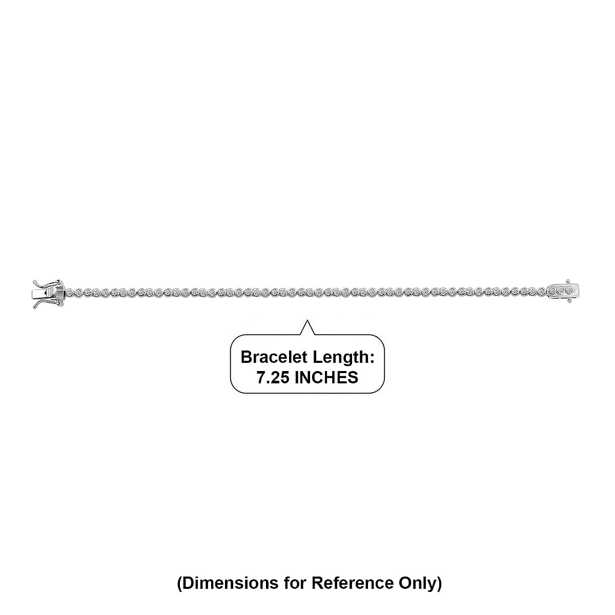 Luxuriant Lab Grown Diamond G-H SI 2.00 ctw Tennis Bracelet in Rhodium Over Sterling Silver (7.25 In) (Del. in 10-12 Days) image number 4