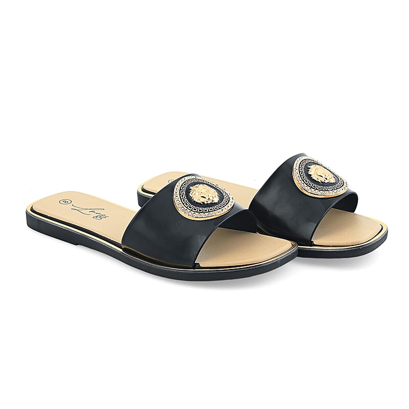 Love 83 Black Sandals 6