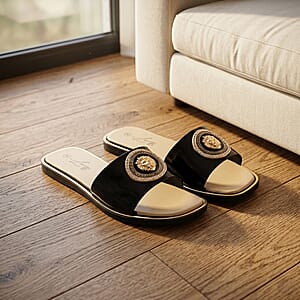 Love 83 Black Sandals 6