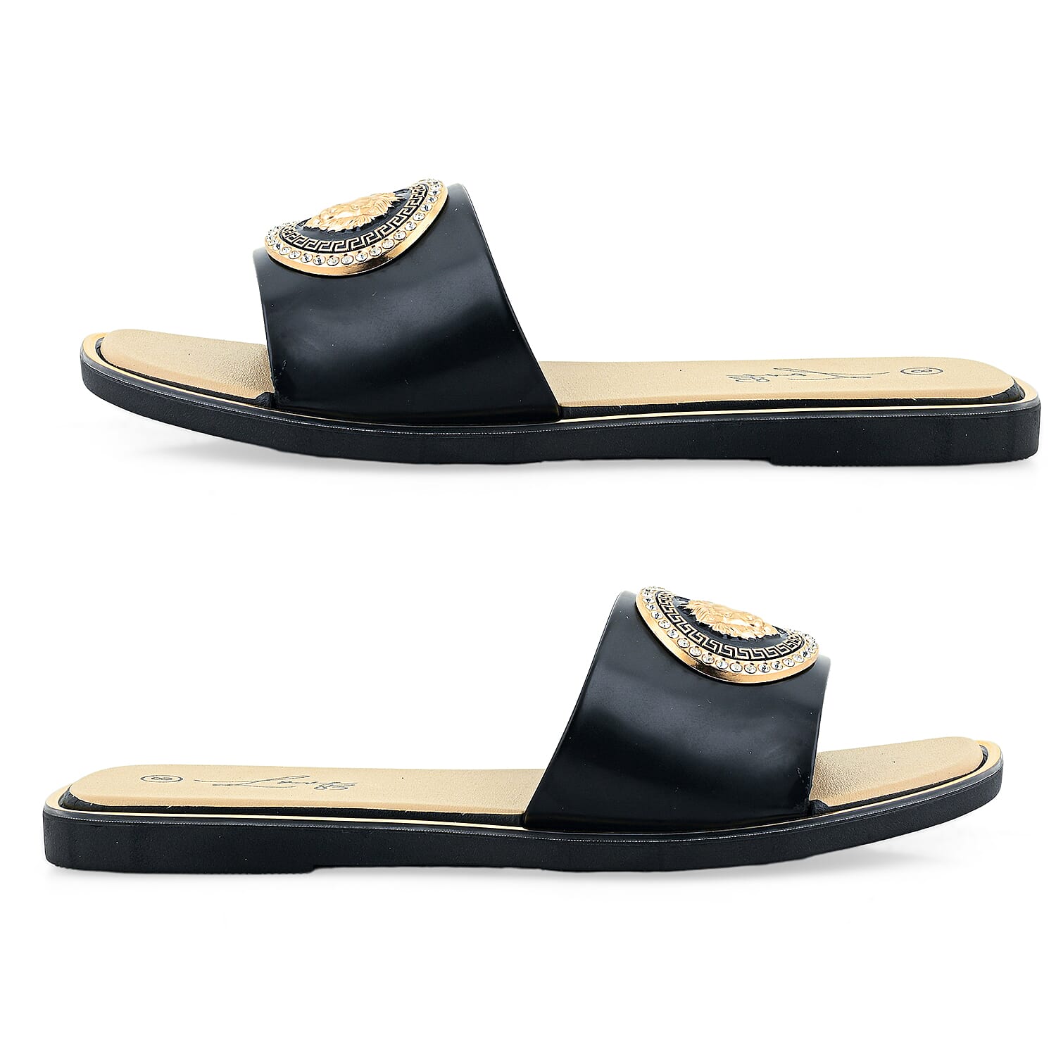 Love 83 Black Sandals 6