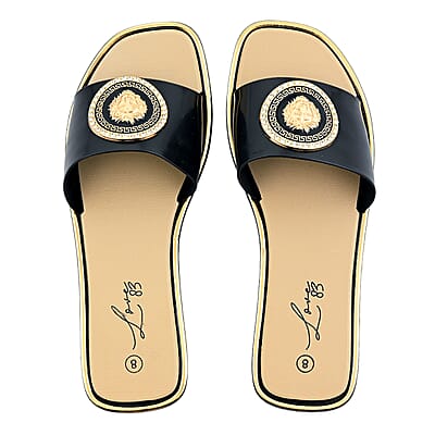 Love 83 Black Sandals 6