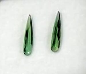 AAAA Premium Arquiana Mint Tourmaline (Pear) 1.30 ctw
