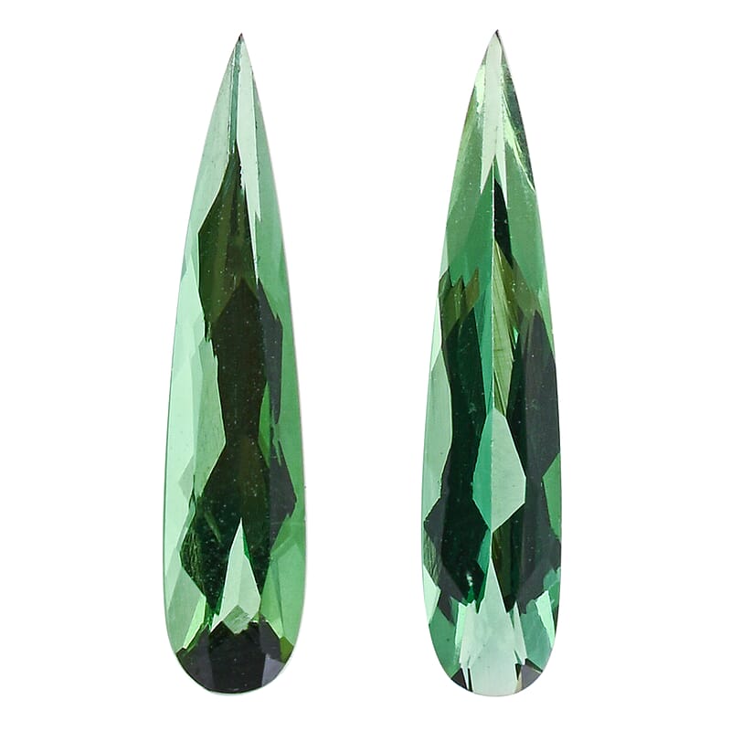 AAAA Arquiana Mint Tourmaline (Pear 15X3 mm) 1.20 ctw