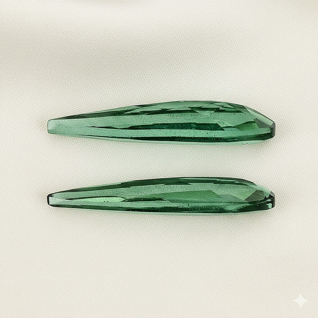 AAAA Arquiana Mint Tourmaline (Pear 15X3 mm) 1.20 ctw