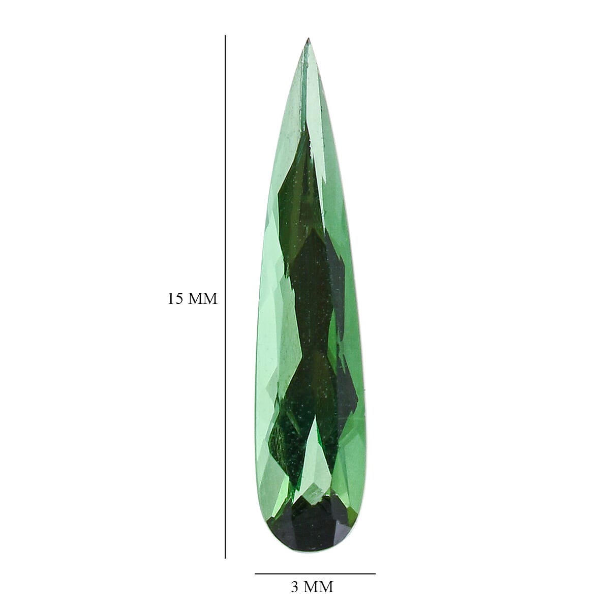 AAAA Arquiana Mint Tourmaline (Pear 15X3 mm) 1.20 ctw