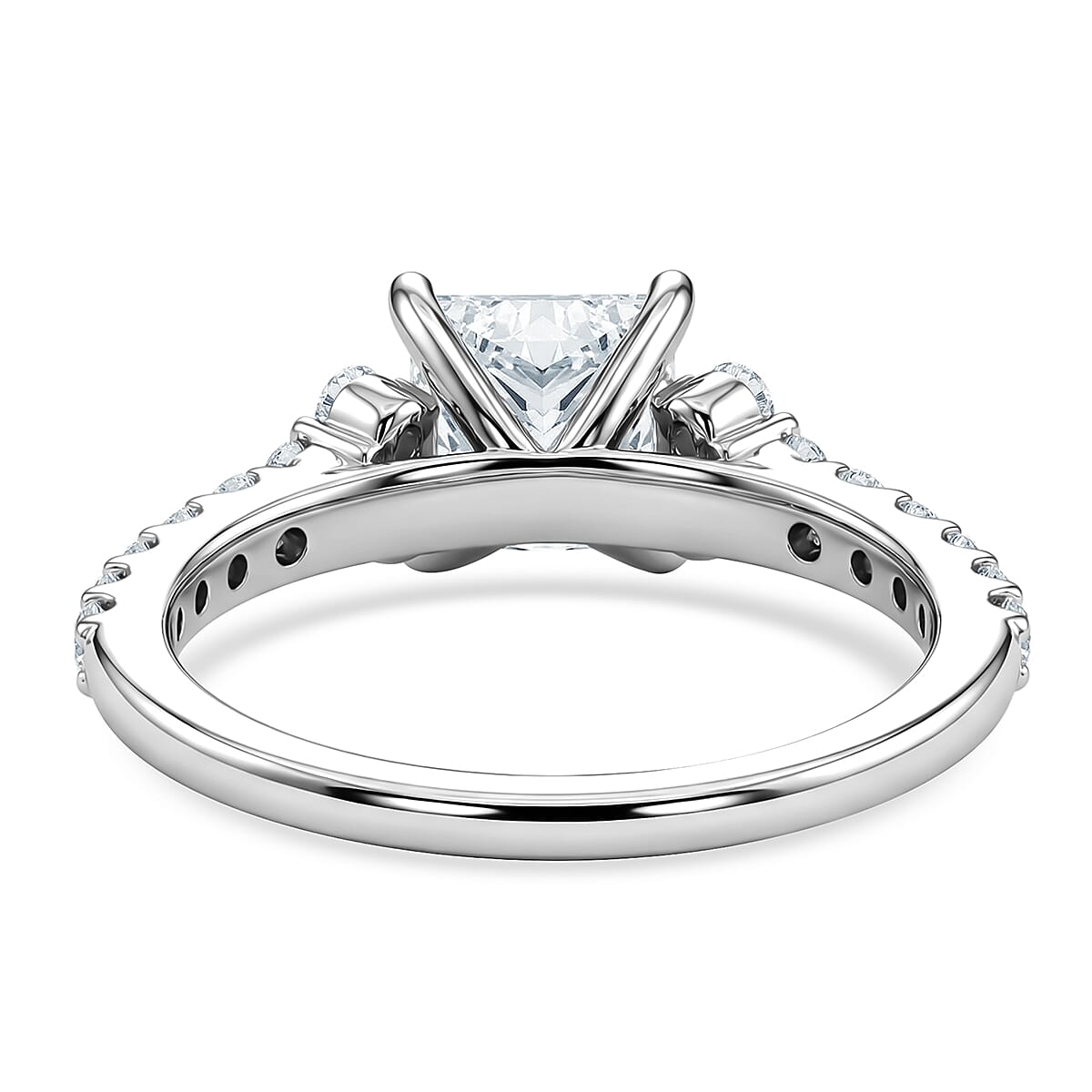 Luxuriant Lab Grown Diamond SI2 2.00 ctw Ring in 14K White Gold (Size 7.0) image number 4