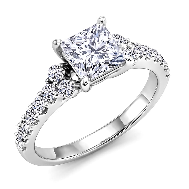 Luxuriant Lab Grown Diamond SI2 2.00 ctw Ring in 14K White Gold (Size 8.0)