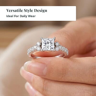 Luxuriant Lab Grown Diamond SI2 2.00 ctw Ring in 14K White Gold (Size 8.0)