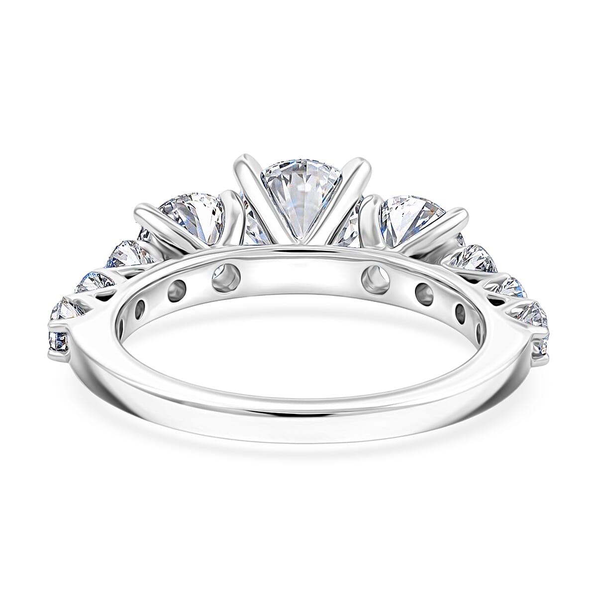 14K White Gold Luxuriant Lab Grown Diamond (VS1) Ring (Size 6.0) (Delivery in 7-10 Days) 3.75 ctw image number 4