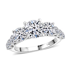 Luxuriant Lab Grown Diamond VS1 3.75 ctw Ring in 14K White Gold (Size  7.0)