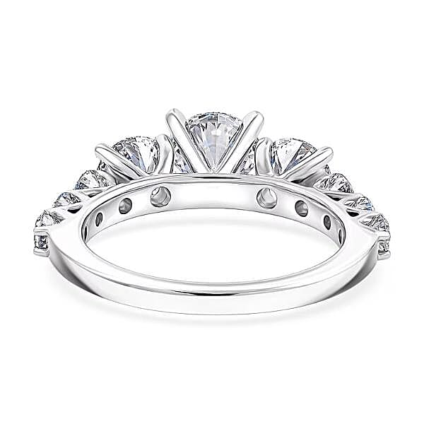 Luxuriant Lab Grown Diamond VS1 3.75 ctw Ring in 14K White Gold (Size  7.0)
