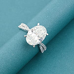 Lab Grown Diamond VS1 4.75 ctw Ring in 18K White Gold (Size 6.0) 4.85 Grams