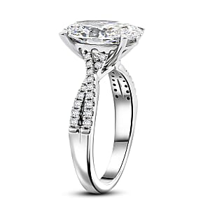 Luxuriant Lab Grown Diamond VS1 4.75 ctw Ring in 18K White Gold (Size  9.0)  4.85 Grams