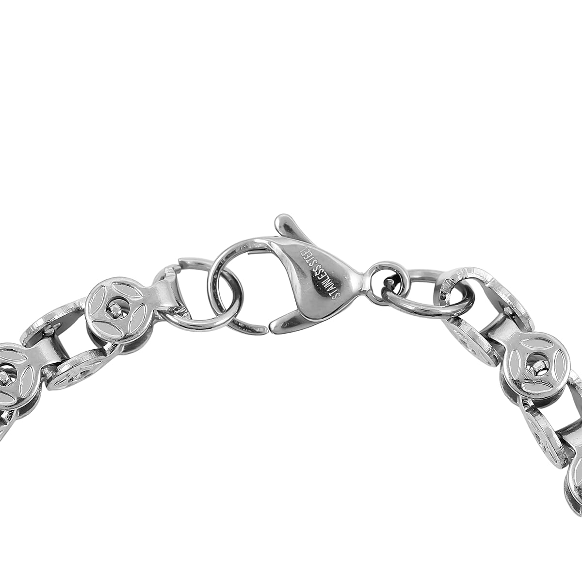 Tigers Eye 4.50 ctw Beaded Bracelet in Stainless Steel (8.00 In) image number 4