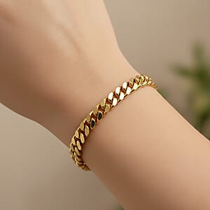 Austrian Crystal Bracelet in ION Plated YG Stainless Steel (8.00 In)