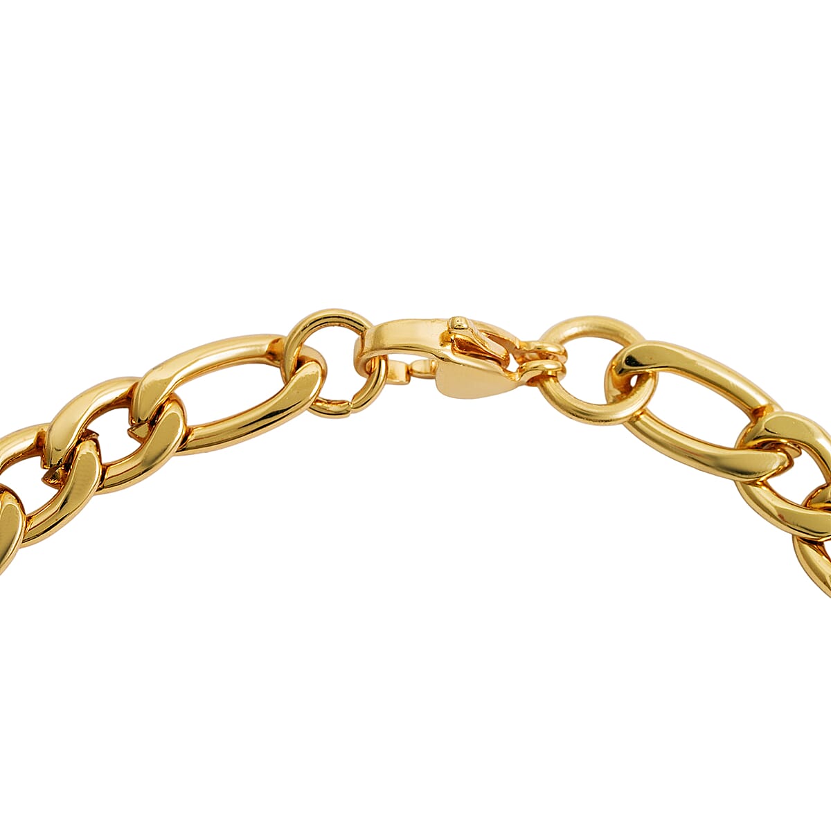 Figaro Chain Bracelet in ION Plated YG Stainless Steel (8.50 In) image number 4