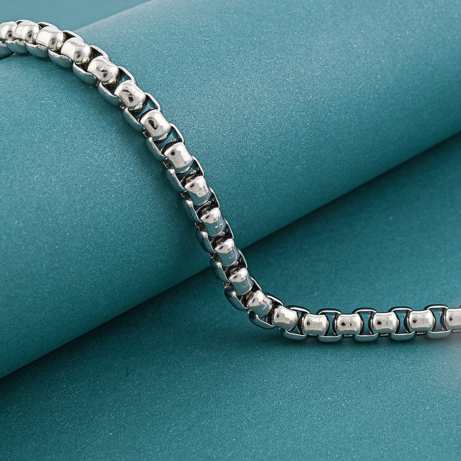 Fancy Chain Bracelet in Stainless Steel (8.00 In)