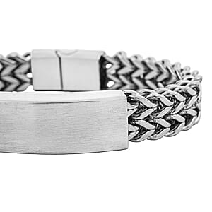 Dogtag Chain Bracelet in Stainless Steel (8.00 In)