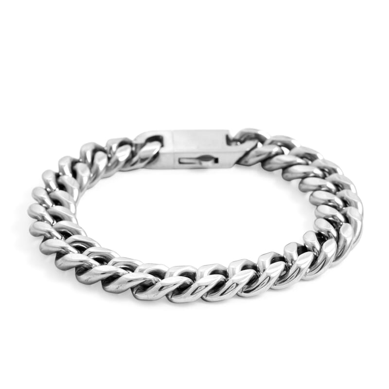 Cuban Chain Bracelet in Stainless Steel (8.50 In)