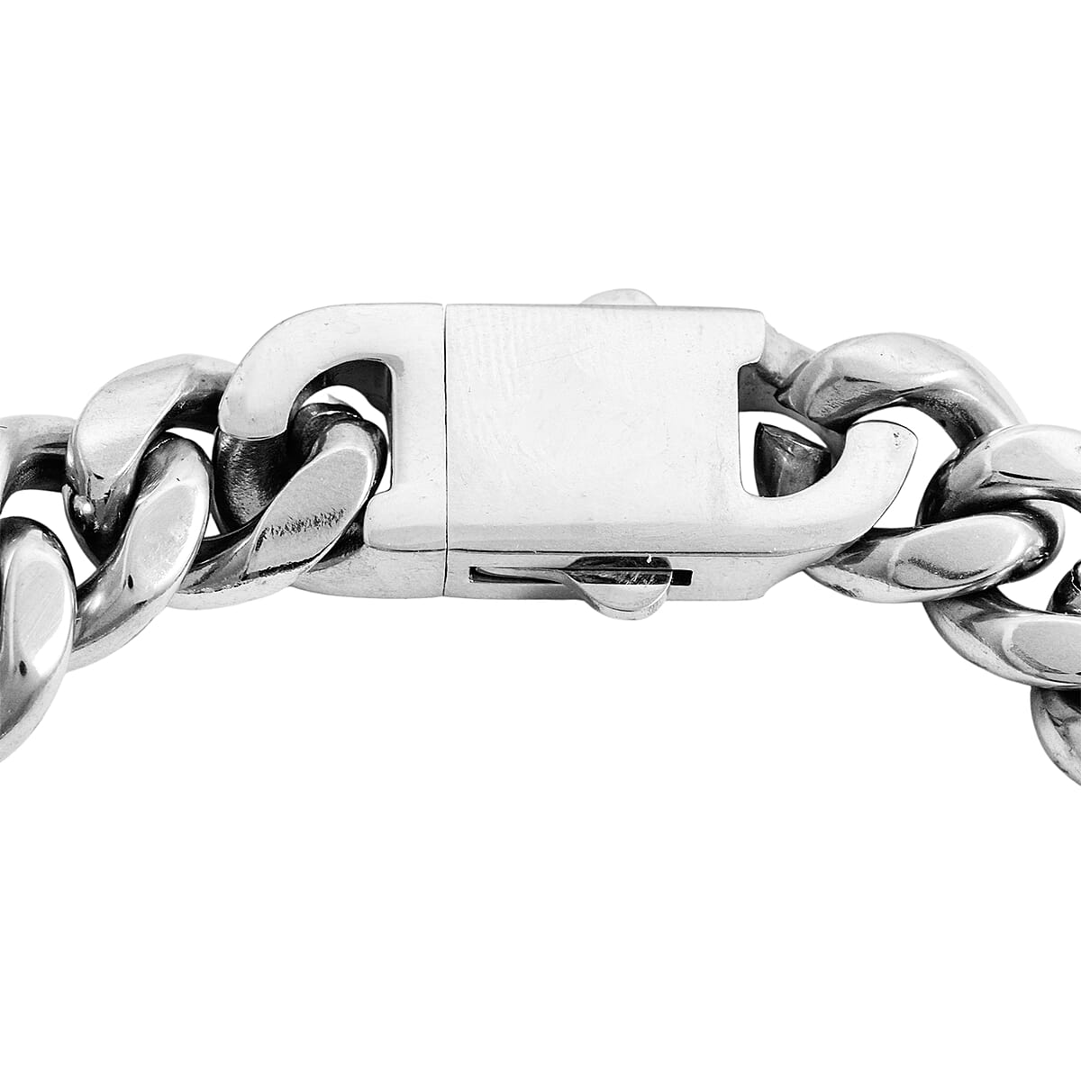 Cuban Chain Bracelet in Stainless Steel (8.50 In) image number 4