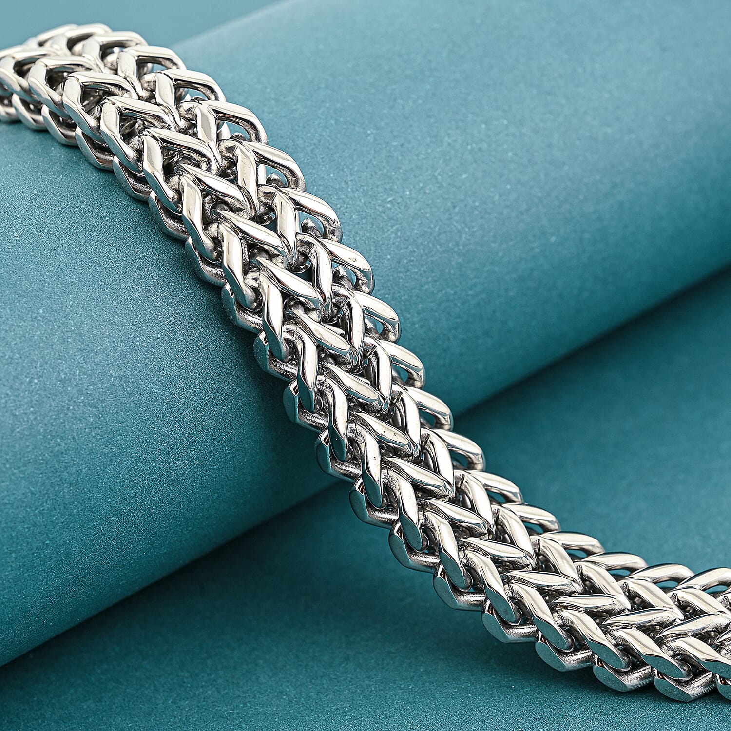 Foxtail Chain Bracelet in Stainless Steel (8.50 In)