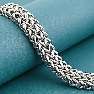 Foxtail Chain Bracelet in Stainless Steel (8.50 In)