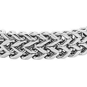 Foxtail Chain Bracelet in Stainless Steel (8.50 In)