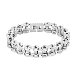 Bicycle Chain Bracelet in Stainless Steel (9.00 In)
