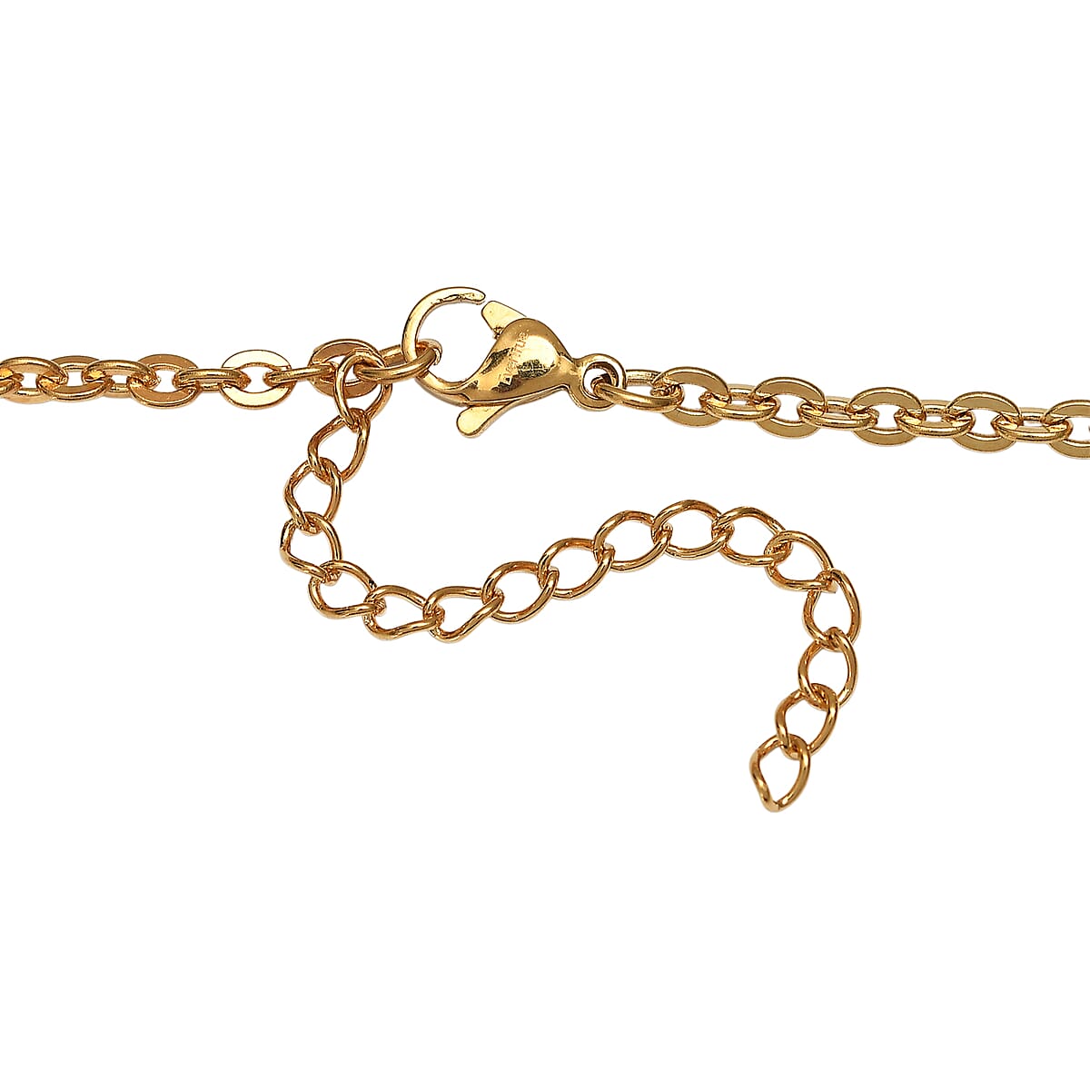 EverTrue Green Aventurine 105.00 ctw Beaded Necklace (24-26 Inches) in ION Plated YG Stainless Steel image number 4