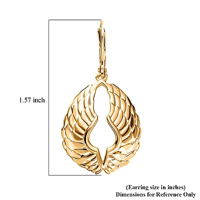 EverTrue Bronzella Collection Wing Earrings 18K YG Plated Bronze