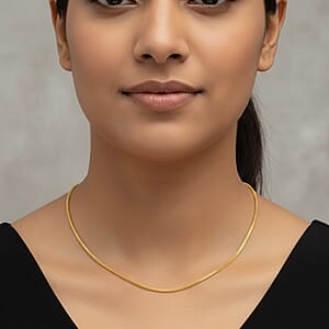 Spiga Chain Necklace in 23K Yellow Gold 3.8 Grams 18 Inches