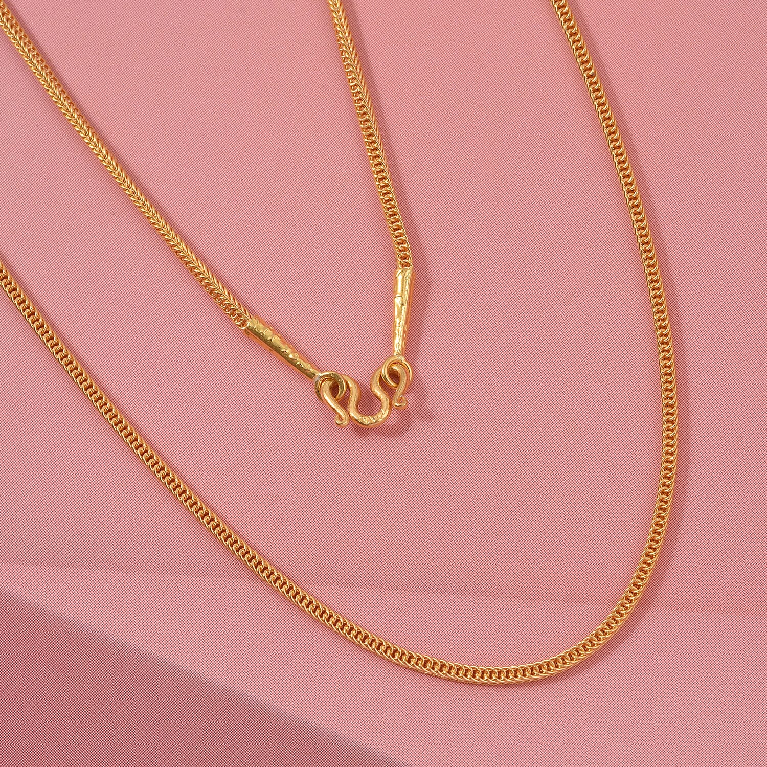 Spiga Chain Necklace in 23K Yellow Gold 3.8 Grams 18 Inches