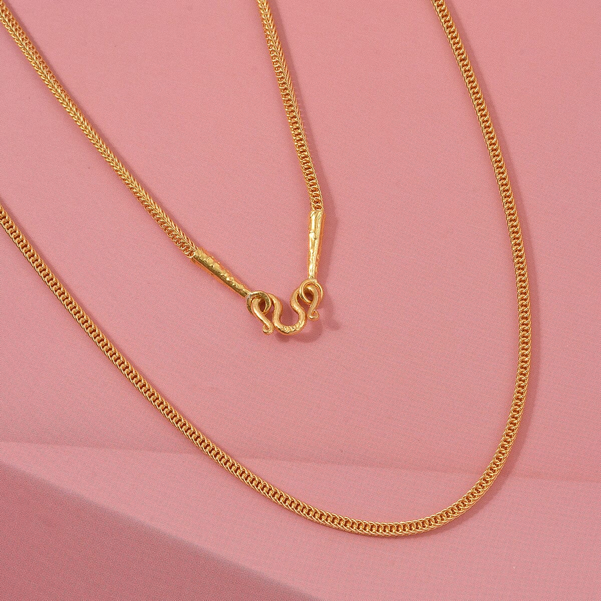 Spiga Chain Necklace in 23K Yellow Gold 3.8 Grams 18 Inches image number 2